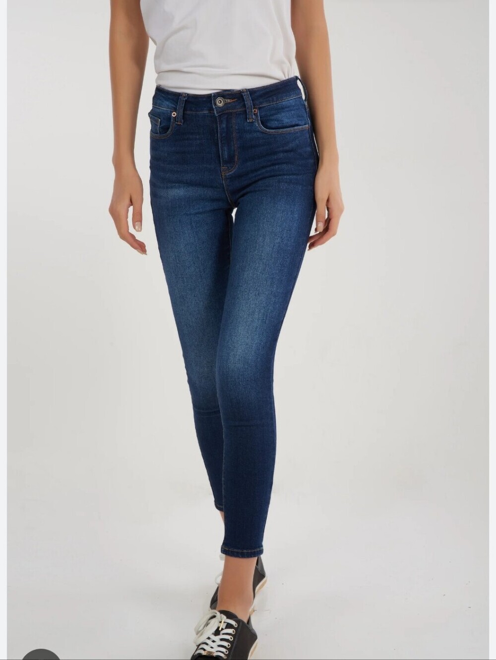 Womens Mid Rise Rockstar Old Navy Super Skinny Stretch Jeans - Size 8
